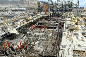 Akkuyu NGS’nin 4. güç ünitesinde makine dairesi binası plakasının beton dökme çalışmaları tamamlandı