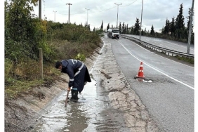 Büyükşehir’den sağanak sonrası yoğun çalışma